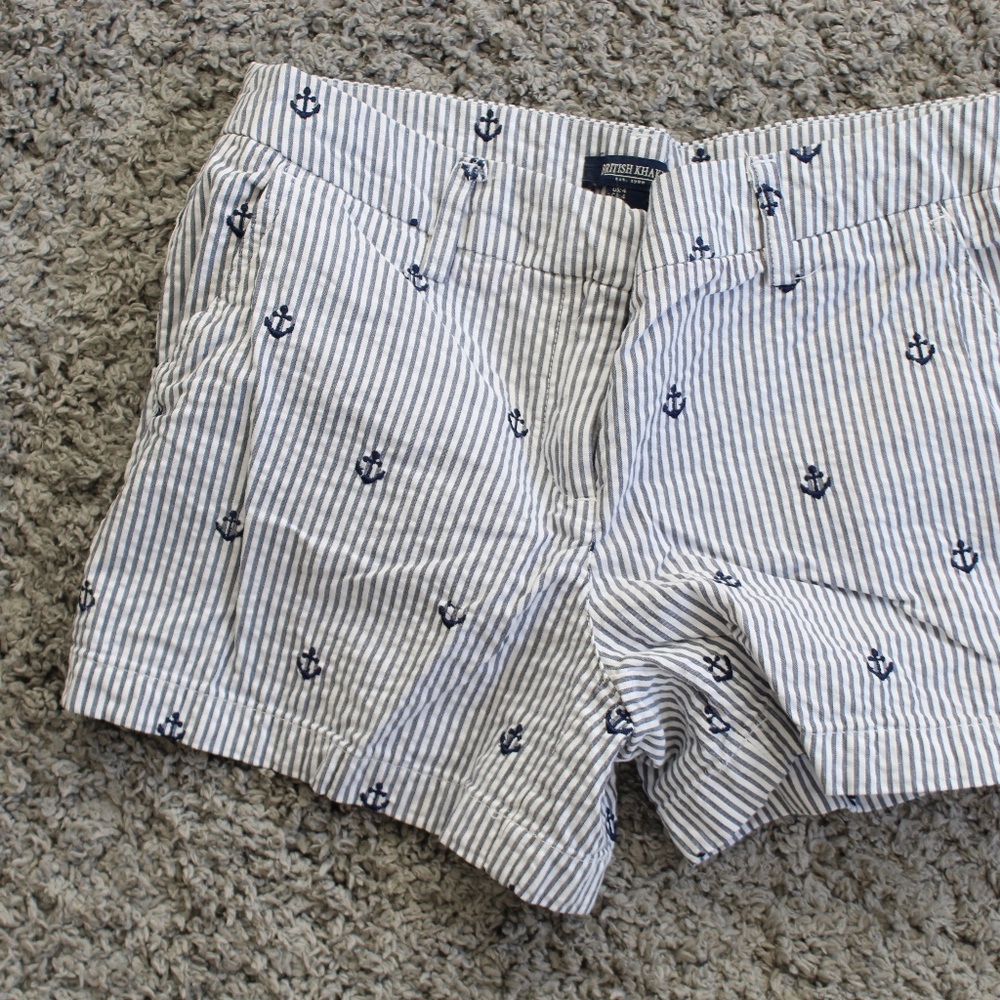 British Khaki Nautical Shorts
